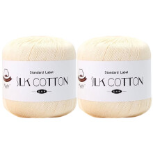 Cotton Yarn for Crocheting & Knitting – Solid Color, Thin, Lightweight, 50g/Roll, Soft Fine Yarn for Clothes, Blankets – Compatible with Type 12