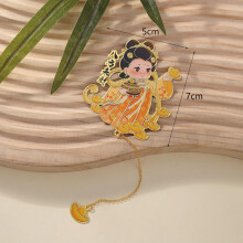 Creative Classic Cultural Metal Bookmark - Brass Painted Tassel Hollow Bookmark, Cartoon Chinese Style Wholesale