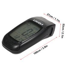3-in-1 Bike Computer, USB Rechargeable, LED Light, Horn, 2.2" LCD