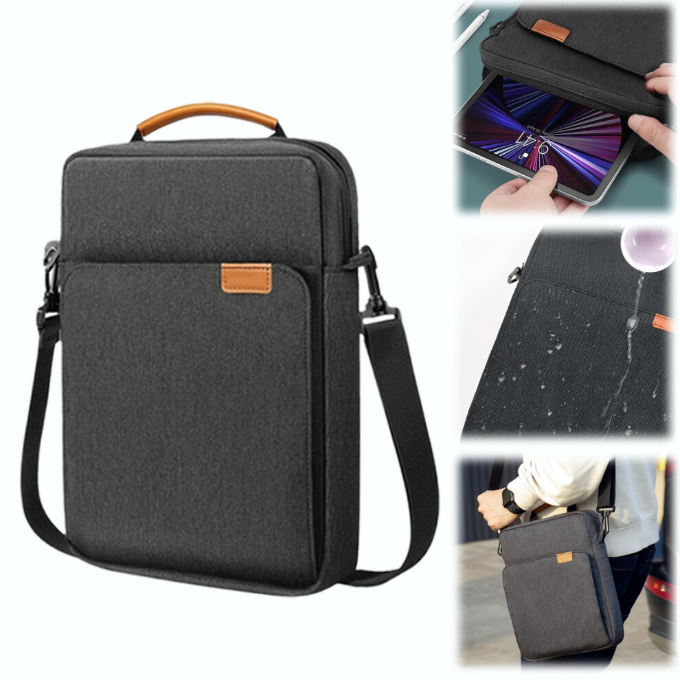13.3 Inch Tablet Shoulder Bag, Laptop Sleeve Case With Removable Strap For Students & Business - Water Resistant Crossbody Messenger Bag 974856499113