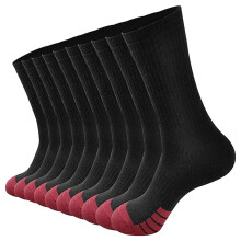 5Pcs Men's Ankle Socks, Solid Color Basketball Socks with Arch Compression & Cushioning