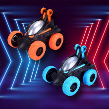 RC-Auto unter 5 , 2,4 GHz, Allradantrieb, Offroad-Stuntauto mit LED-Beleuchtung, beidseitiger 360-Rolle – geeignet für Kinder von 3 bis 12
