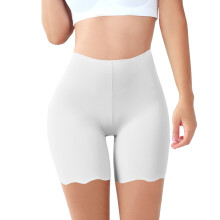 Women's Slip Shorts for Under Dresses – Tummy Control, Safety & Dance Shorts, White, 2XL, Compatible with Dresses