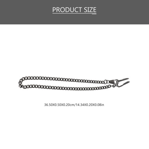 3pcs Pocket Watch Chain Multi-use Iron Chain Pants Chain Decorative Chains 2