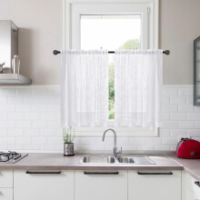 Linen Curtains Semi-Transparent Light-Filtering Vintage