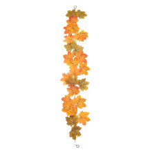 Girlanda z jesenných listov, umelé javorové listy, 90 cm