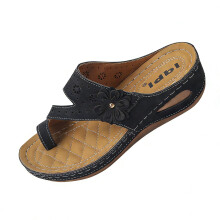 Women's Floral Slide Sandals Wedge Heel Mule Size 42 1 Pair