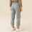Women's Gray Capri Pants Elastic Waist 11-12 6