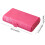 Boîte à maquillage pliable avec miroir rose fuchsia à 2 compartiments 5