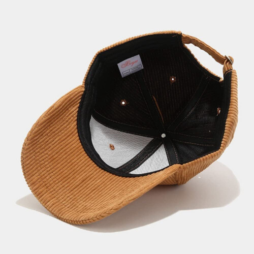 Unisex καπέλο μπέιζμπολ από κοτλέ Vintage μονόχρωμο ρυθμιζόμενο καπέλο φορτηγού για 2