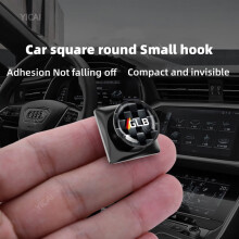 Til Mercedes Benz GLB Metallisk kulfibermønster Bilkroge Indvendig opbevaringsholder til USB-kabel Hovedtelefonnøgle