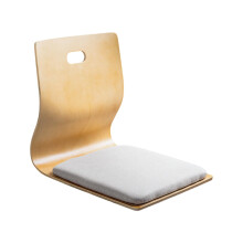 Ergonomic Wooden Floor Chair with Foam Cushion