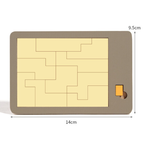 Wooden Block Puzzle Game with Triangulation Meter – Brain Teaser for Cognitive Skill Development, Compatible with Educational Play 2