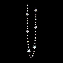 Kit de guirlande à pois, étoiles, lunes et cercles pour anniversaire d'enfant, Ramadan, Aïd – Guirlande à suspendre et banderoles