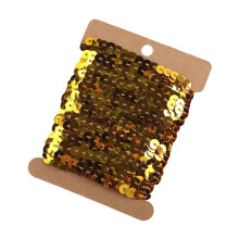 Flat Sequin Ribbon Trim, 10-Yard DIY Sewing Strip for Clothing, Hair & Costume Accessories – Color 13, compatible with standard sewing tools