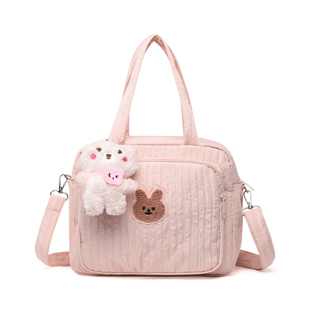 Baby Diaper Bag,Small Diaper Bag Tote Crossbody Diaper Bag Cute Quilted Diaper Bag Baby Travel Shoulder Bag with Strap