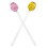 Bartending Stir Stick Honey Stirrer Glass Pink 2Pcs 1