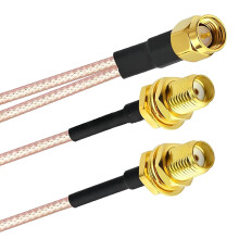 SMA Splitters Cable SMA Female to Double SMA Male Connectors Extension Pigtail Cable RG316 for 4G Routers Networking