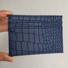 Crocodile Pattern Portable Credit Card Holder, Ultra-Thin PU Leather Wallet with Multi Slots & Coin Purse – Compatible with Standard Bank Cards