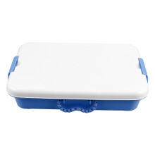 Portable Plastic Sandbox Dark Blue Large Outdoor