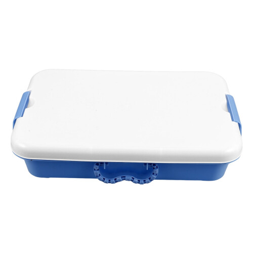 Portable Plastic Sandbox Dark Blue Large Outdoor