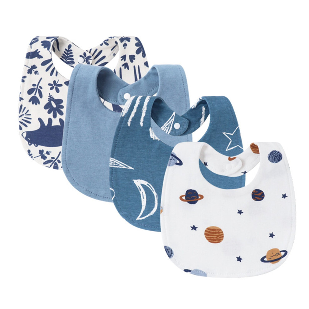 Baby drooling bib breathable burp cloth 4 pcs