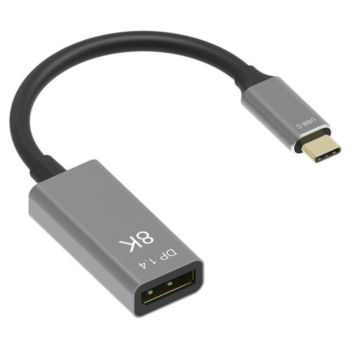 Thunderbolt 3 to DisplayPort 8K Adapter Cable USB C 20cm for Connecting Mac PC Android to Display 2
