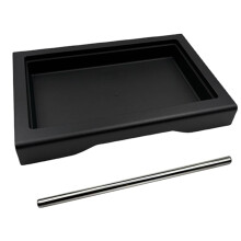 Kit de bac d'égouttement fin et discret compatible avec la machine à expresso Gaggia Classic Pro en acier inoxydable pour une mise à niveau