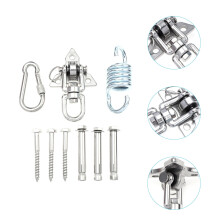 Stainless Steel Swing Fixing Hook Set Silver 1 Set