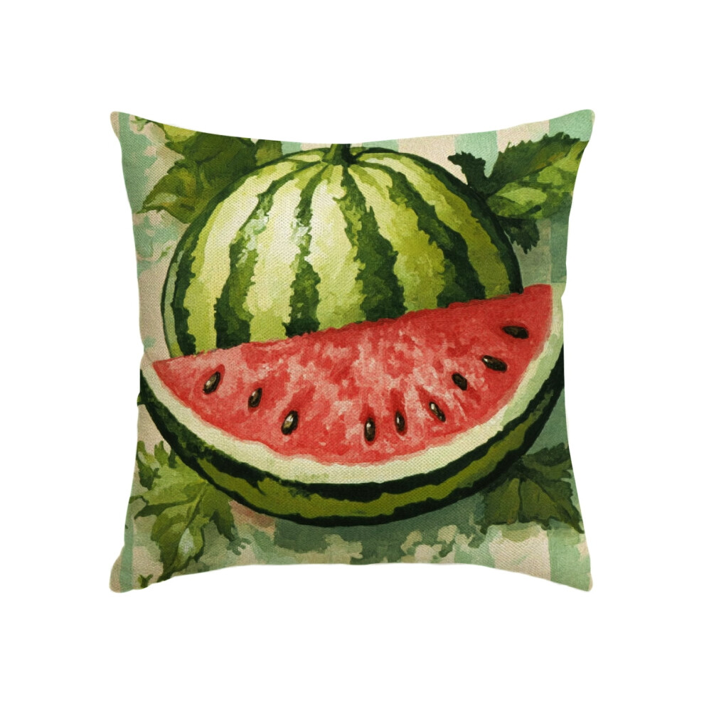 Summer Watermelon Pillow Covers, Modern Throw Pillow Case Decoration, Linen Cushion Covers for Couch Sofa Bedroom Living Room Home Decor-image-OPC-PSDH9FT-NEW