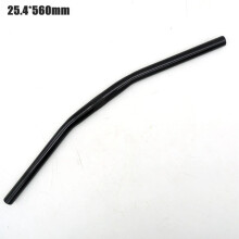 25.4X560 Narrow Cow Horn Type Swept Back Curved Bike Handlebars Cruiser Dragster