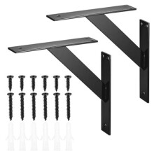 Heavy Duty Shelf Bracket 2 Pcs Wall Shelf Brackets Support Countertop Bracket...