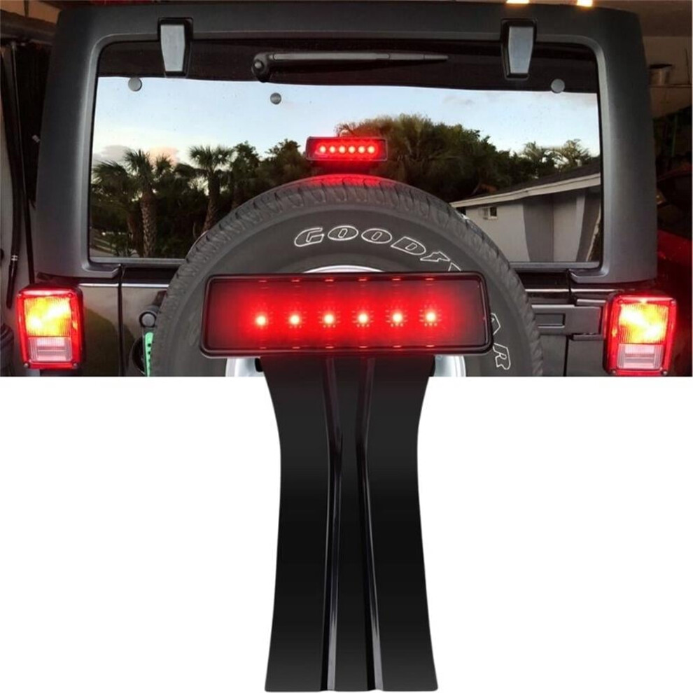 Led Third Brake S With Smoke Lens High Mount Stop 3Rd Tail Compatible With 2007-2018 Jeep Wrangler Jk Light 9065194466828