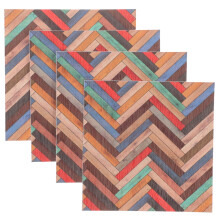 4 Pcs Dollhouse Floor Tiles Simulation Floor 10.00X10.00X0.10CM