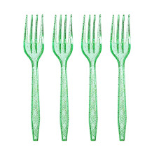 St. Patrick's Day Party Supplies Set: Green Disposable Plates, Cups, Napkins & Tablecloth with Shamrock Print – Compatible with Home, Bar, Office