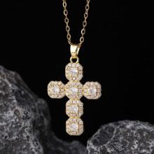 Cross Pendant Necklace for Women Zircon Niche Cross Pendant Necklace for Women Jewelry Valentines Day