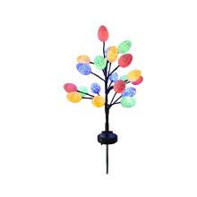 Décoration de jardin LED étanche pour œufs de Pâques solaires à piquer