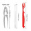 Alloy Pliers Set Efficient Walnut -Functional Crab Tool Kit for Effortless 3PCS 3