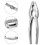 Alloy Pliers Set Efficient Walnut -Functional Crab Tool Kit for Effortless 3PCS 4