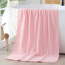 Velvet Bath Towels & Hand Towels – Absorbent, Hair-Drying, Strip-Patterned – for Home, Hotel, Beach – Compatible with Daily Use