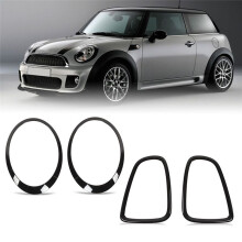 Car Headlight Taillight Cover Trims Frame Bezel Cover Ring for  R56 R57 R58 R59 Cooper S JCW 2007‑2015 Auto Parts