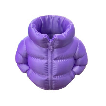 3D Printed Down Jacket Style Pen Holder, 14cm Creative Desktop Organizer with Coat Design – Compatible with Standard Pens
