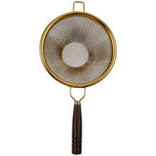 juice strainer Tea Fine Mesh Strainer Stainless Steel Loose Tea Infuser Tea Filter with Wood Handle,5.51"X2.91"X1.26"