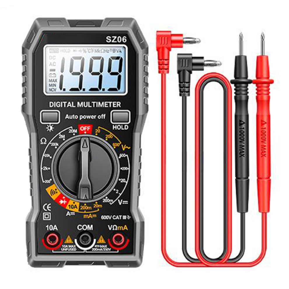 Digital Multimeter Sz06,Ac/Dc Voltage,Current,Resistance,Diode&Continuity Tester Digital Multimeter Sz06,Ac/Dc Voltage,Current,R 9180435435590