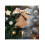 Christmas Tree Decoration Brown Pendant 7.08x3.14in Flock 6