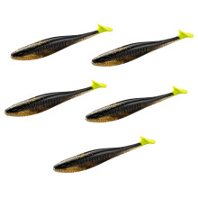 5Pcs 10cm Paddle Tail Swimbaits Soft Fishing Lures for Trout Walleye Artificial Baits Fishing Lure Swim Baits
