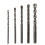 Triangular Drill Drill Bit Round Set For Ceramic Tile Wood Concrete Grey 1
