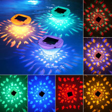 Solar Floating Pool Lights RGB with Remote, IP68 Waterproof, for Inground/Above Ground Pools, Garden, Party – 3PCS