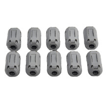 10er-Packung Ferritringkern-Kabelclips, grau, zur Rauschunterdrückung