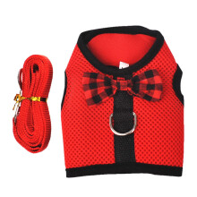 Clearance Mesh Dog Rabbit Harness Summer With Leash Small Animal Chest Strap Pet Vest